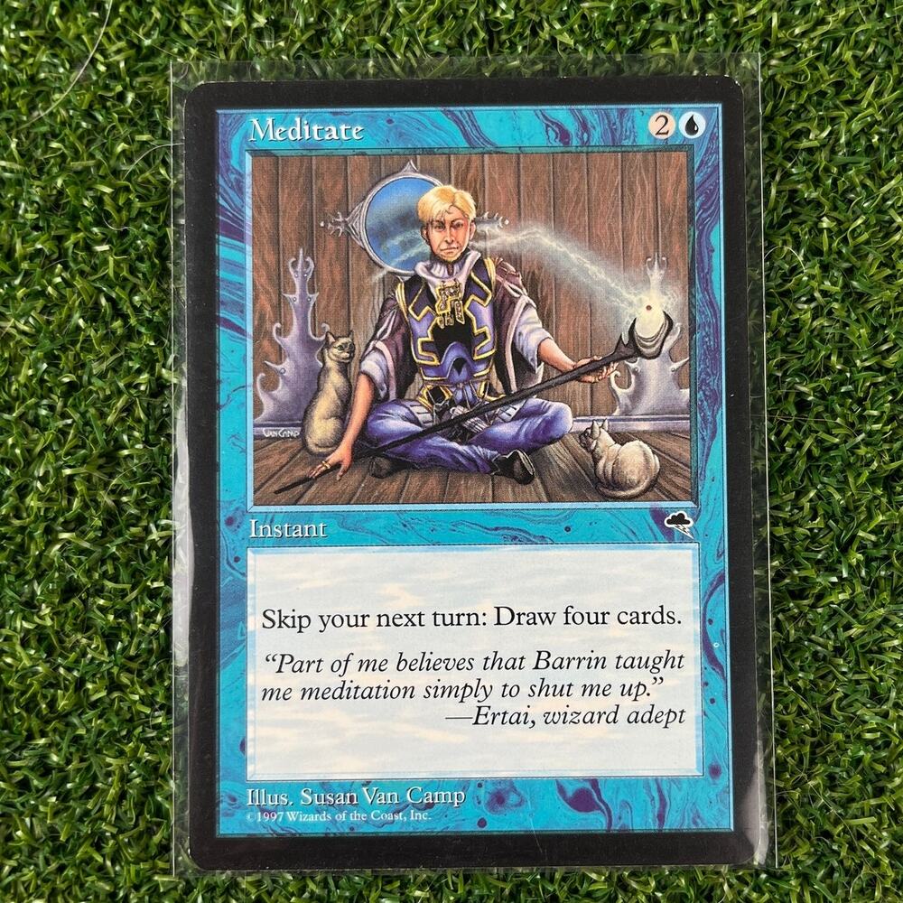 Meditate Tempest 1997 MTG Magic The Gathering Reserved List Rare LP